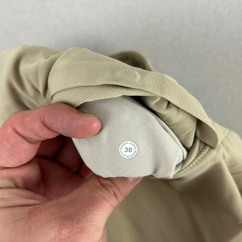 Lululemon ABC Pants 38x32 Mens‎ Khaki Slim Fit Technical Performance Golf Casual